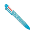 Caneta Multicolorida 6 Cores Glitzy (Azul) POLIBRINQ