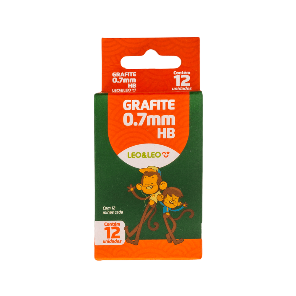 Grafite Refil 0.7mm HB 12 Minas LEO&LEO