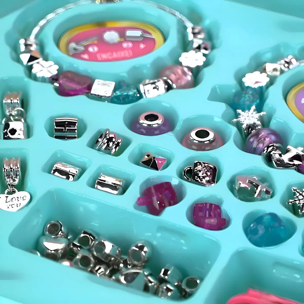 Kit Pulseiras e Berloques Infantil (Grande) Make Brinq POLIBRINQ