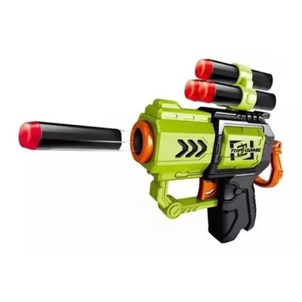 Lançador c/ 6 Dardos Top Game Guns Master BRINKZANIA