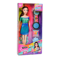 Boneca de Brinquedo Hair Stylish (Beca) Make Brinq POLIBRINQ