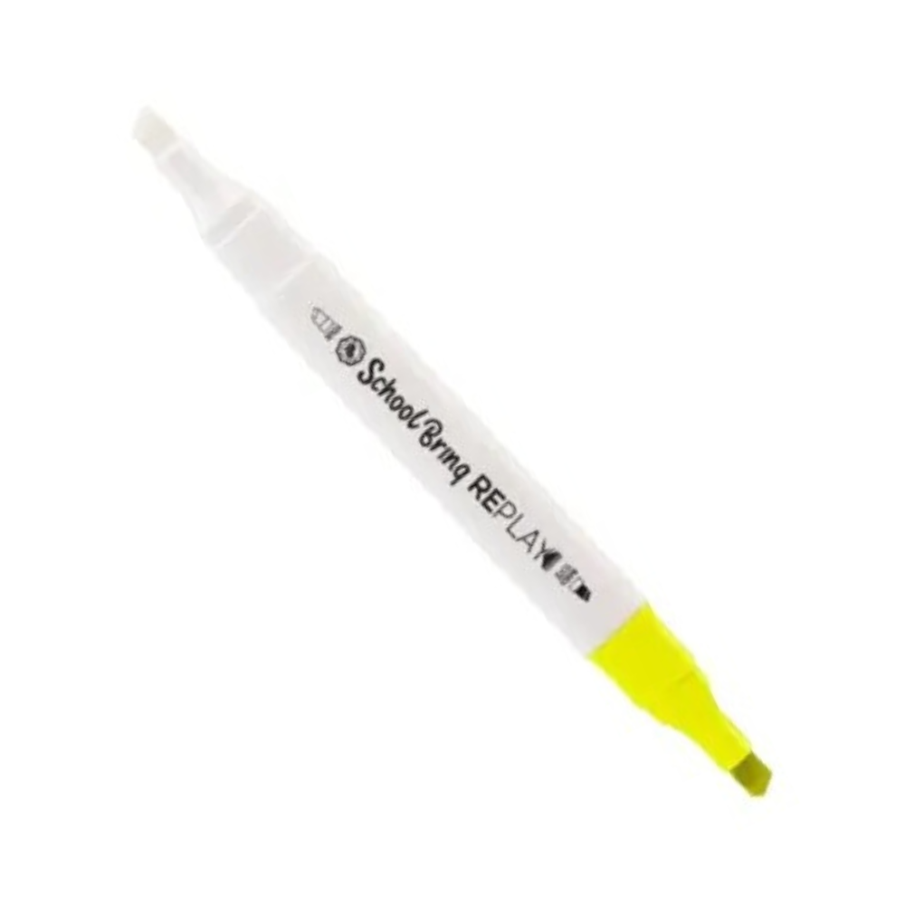 Marca Texto que Apaga Replay School Brinq (Amarelo) POLIBRINQ