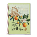 Caderno Universitário 10m 160fls Botanical (Citrus) CREDEAL