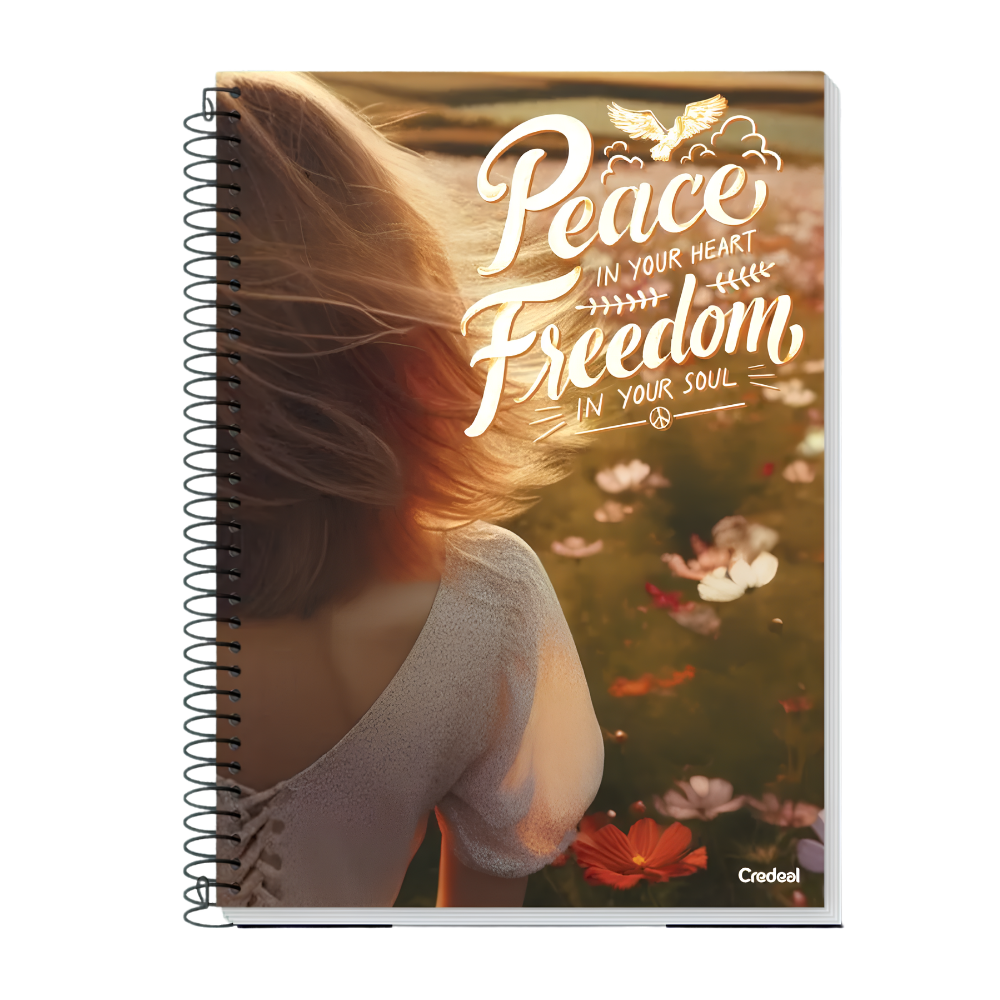 Caderno Universitário 10m 160fls Comfy (Peace) CREDEAL