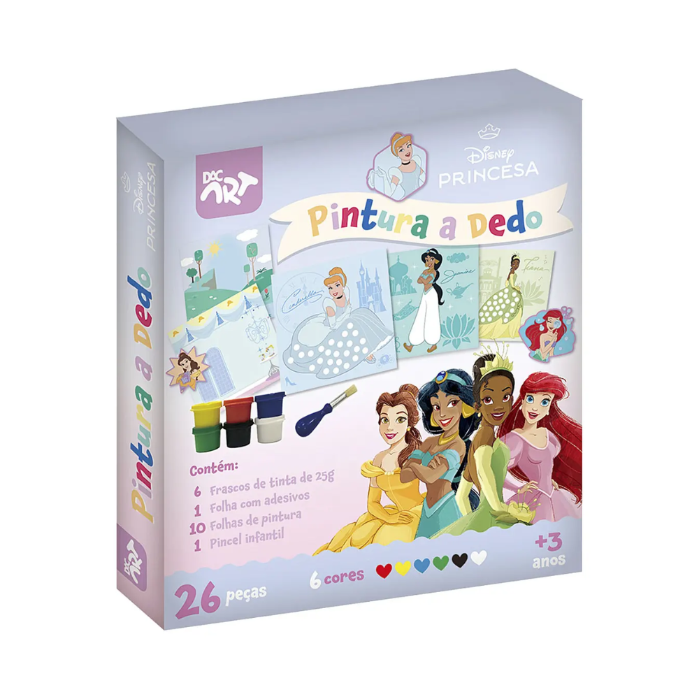 Conjunto de Pintura a Dedo Princesa DAC ART