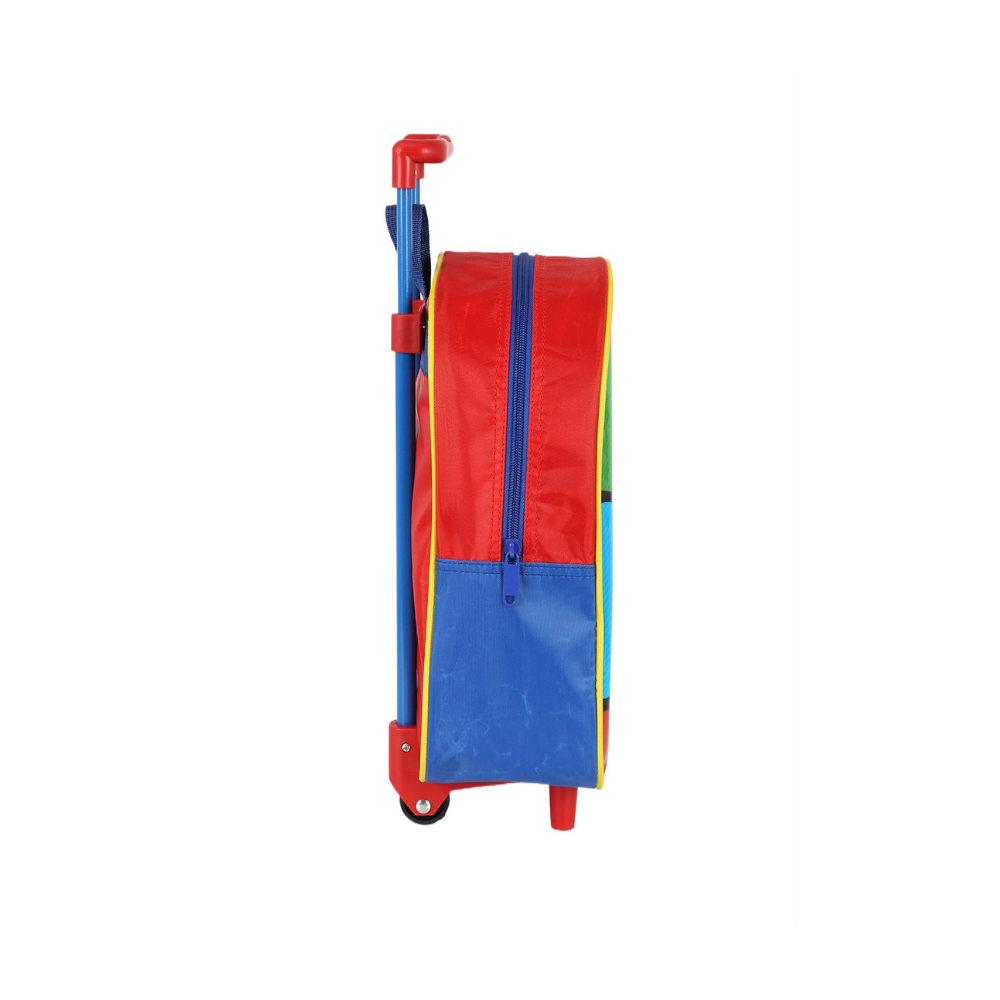 Mochila de Rodinha Infantil Super Mario Bros Vermelho LUXCEL