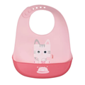 Babador de Silicone com Pega Migalhas Gato Mia KOUII