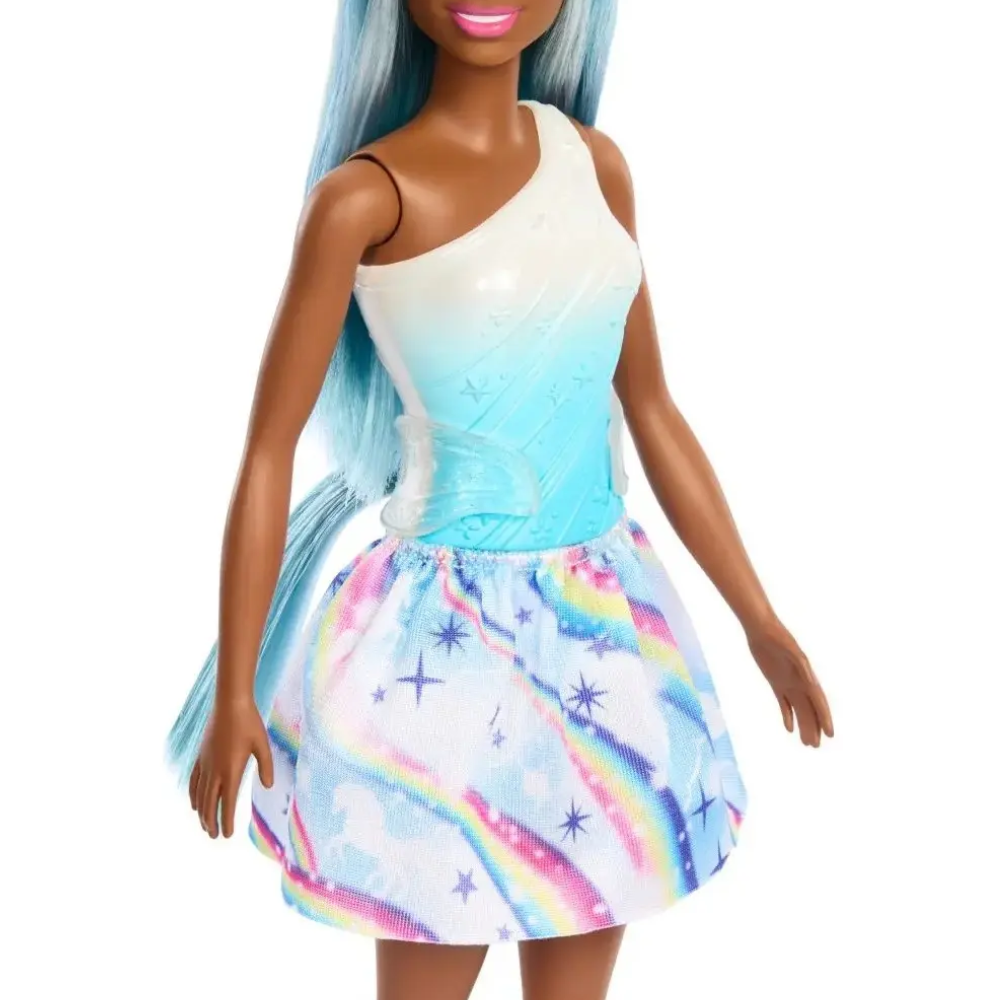 Boneca Barbie Unicórnio Saia de Sonho Azul MATTEL