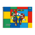 Caderno de Cartografia e Desenho Super Mario 80f (Brothers) FORONI