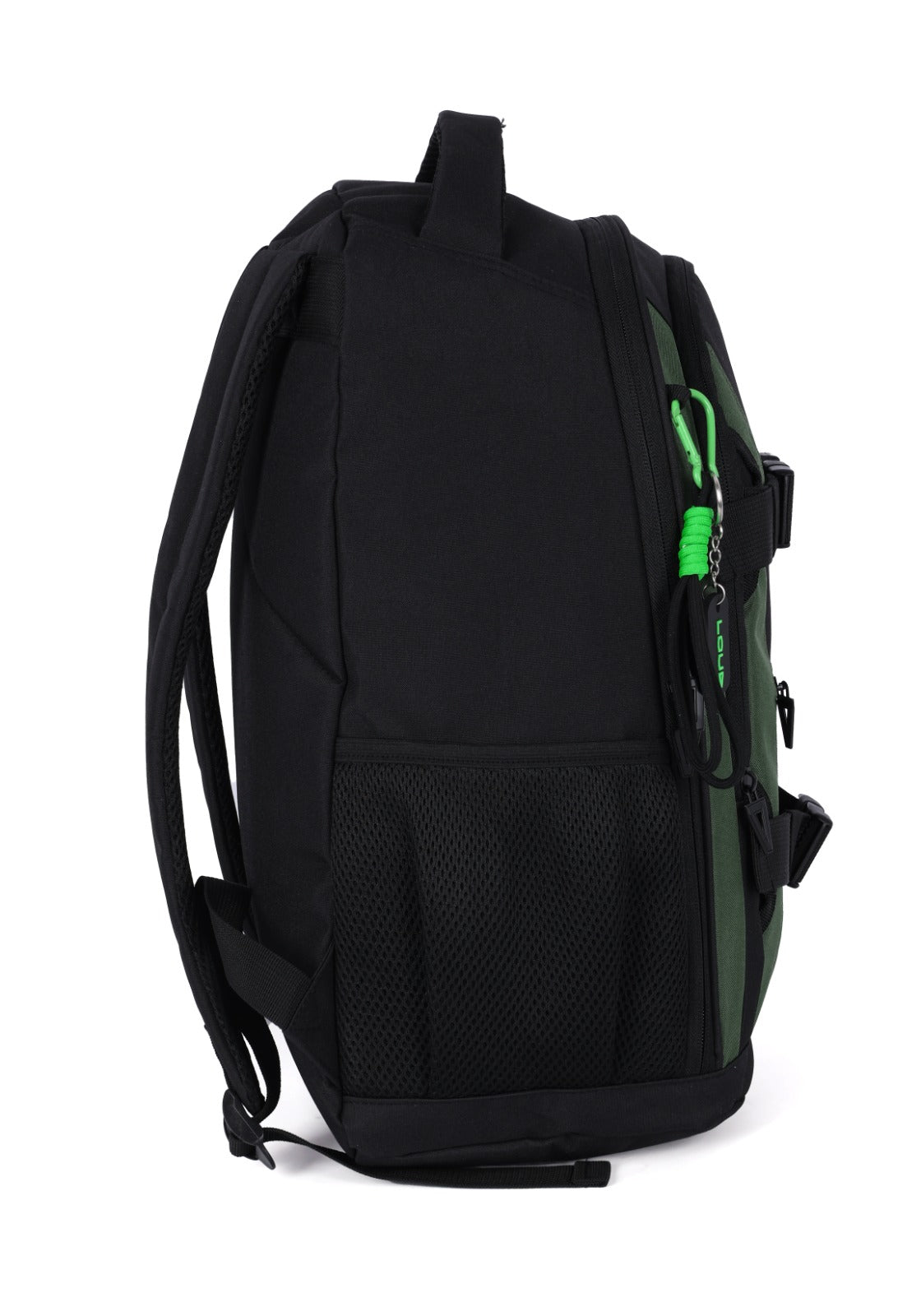Mochila de Costas Juvenil com Chaveiro M Verde LOUD LUXCEL