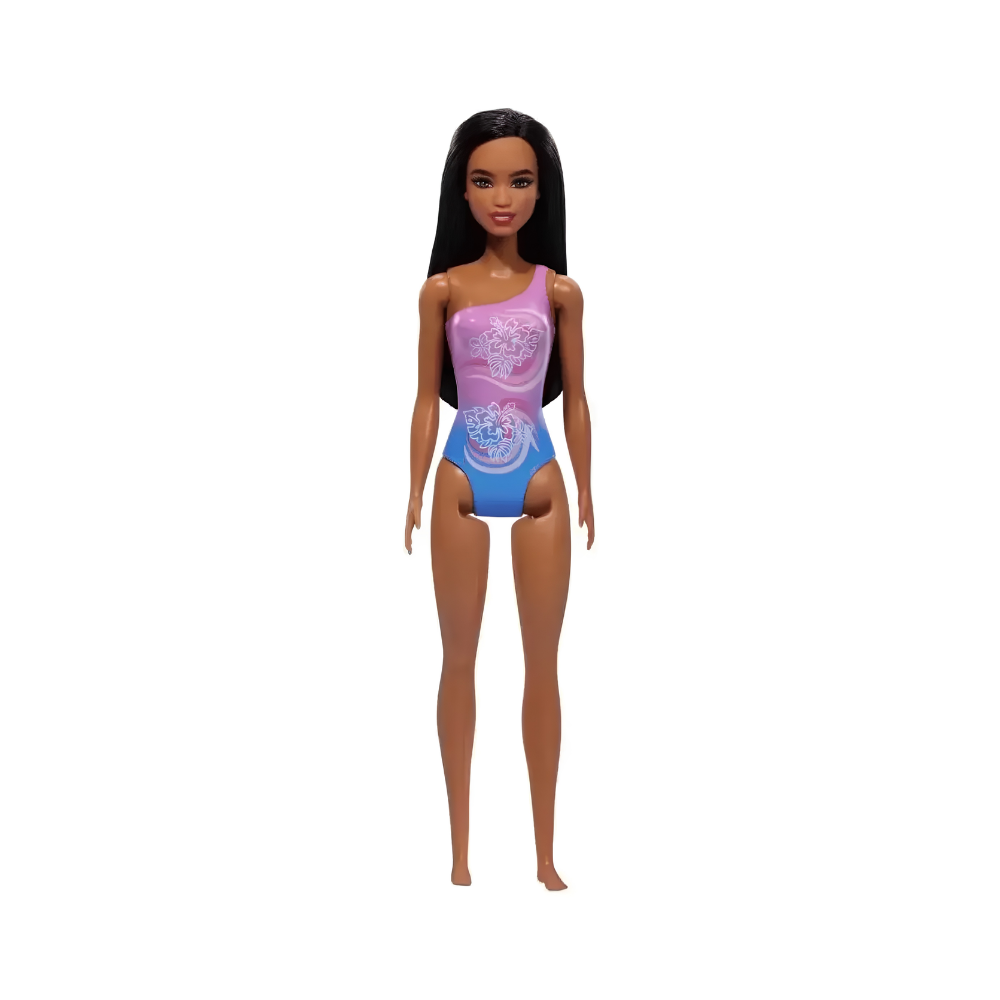 Boneca Barbie Praia com Maiô Lilás MATTEL