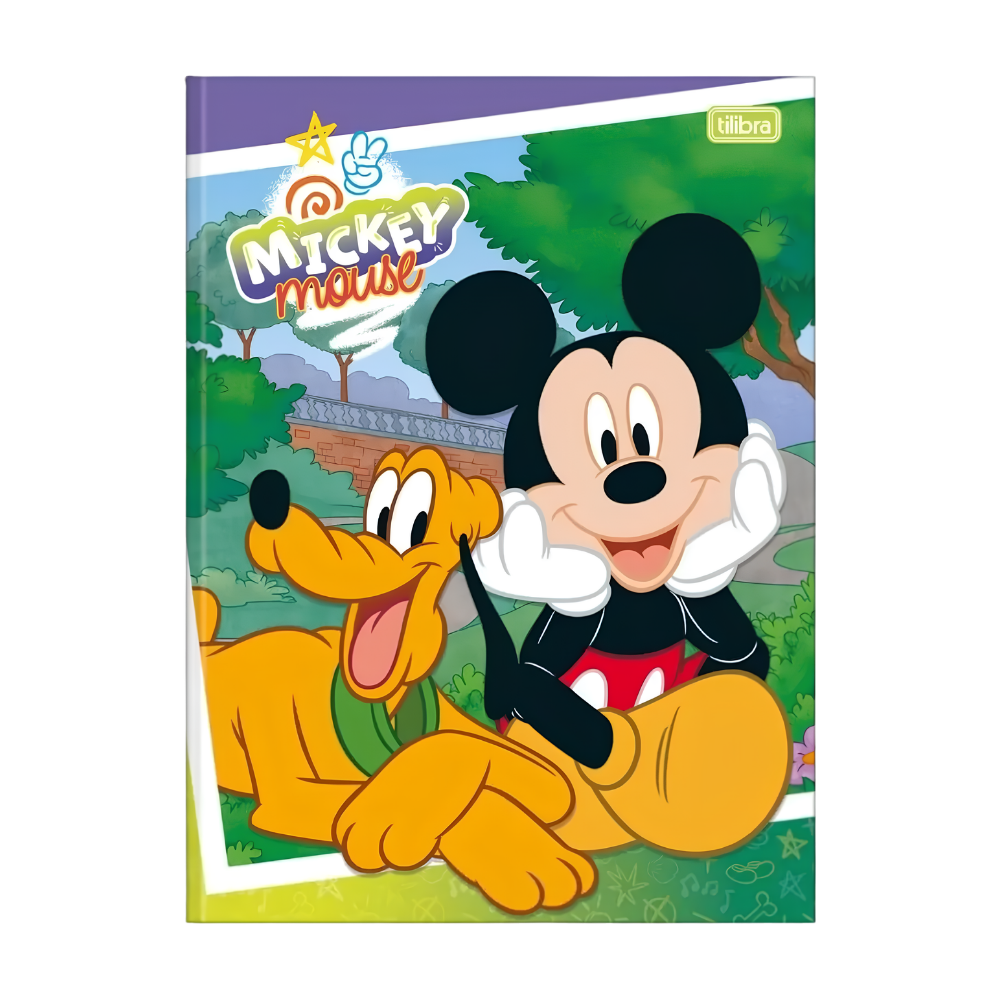Caderno Brochurão Disney Mickey 80f (Mickey e Pluto 1) TILIBRA