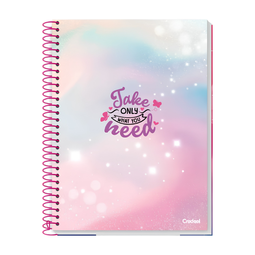 Caderno Universitário 10m 160fls Moments (Take Only What You Need) CREDEAL