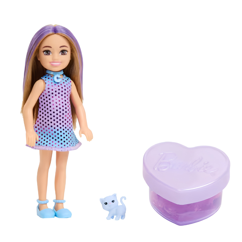 Boneca Barbie Chelsea Party Glamour Surpresa MATTEL