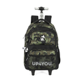 Mochila com Rodas Camuflagem Militar Verde  UP4YOU LUXCEL