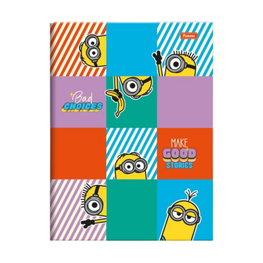 Caderno Brochurão Minions 80f (Bad Choices) FORONI