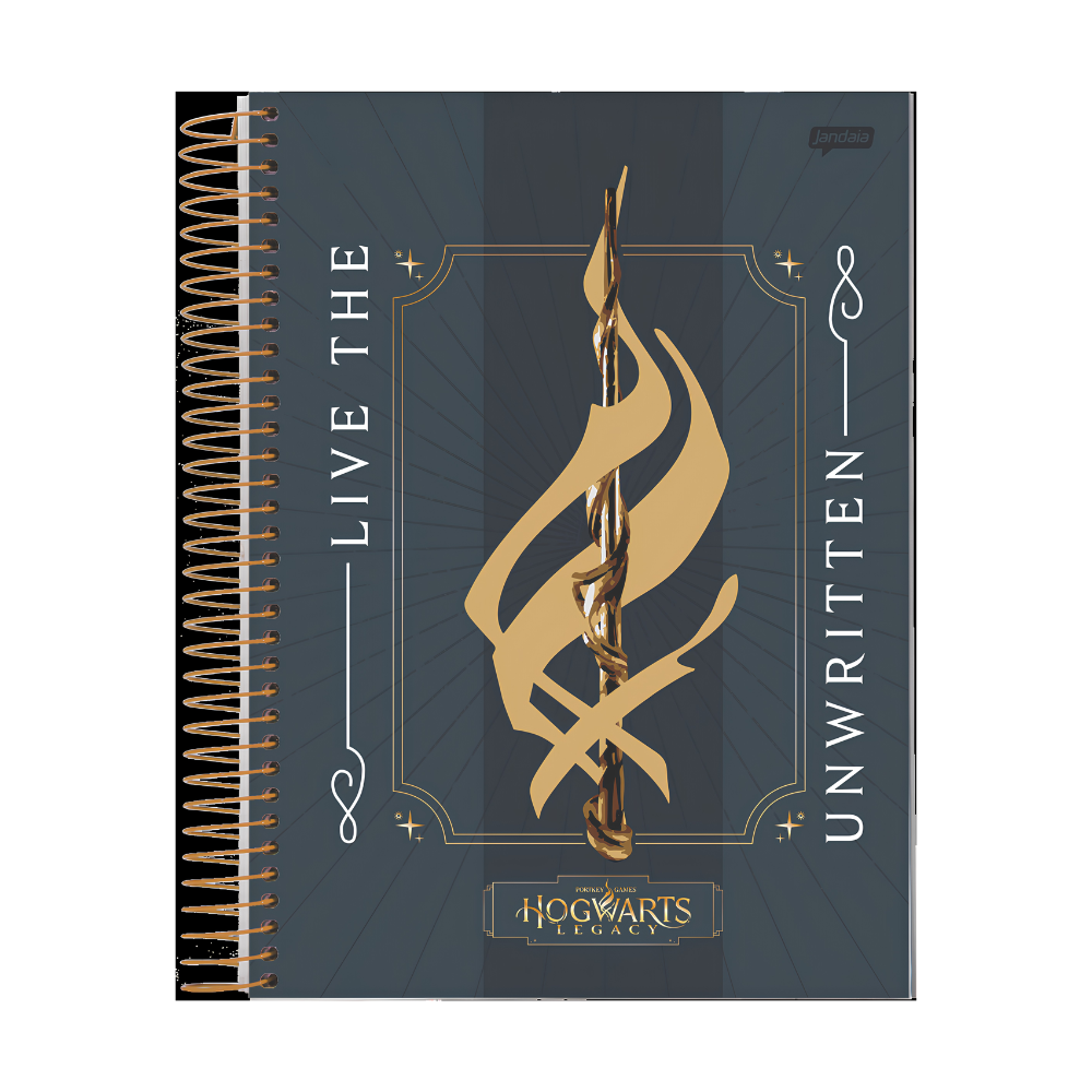 Caderno Universitário Smart 10m 160fls Hogwarts Legacy (Varinha) JANDAIA