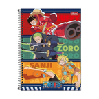 Caderno Universitário 1m 80fls One Piece (Trio) TILIBRA