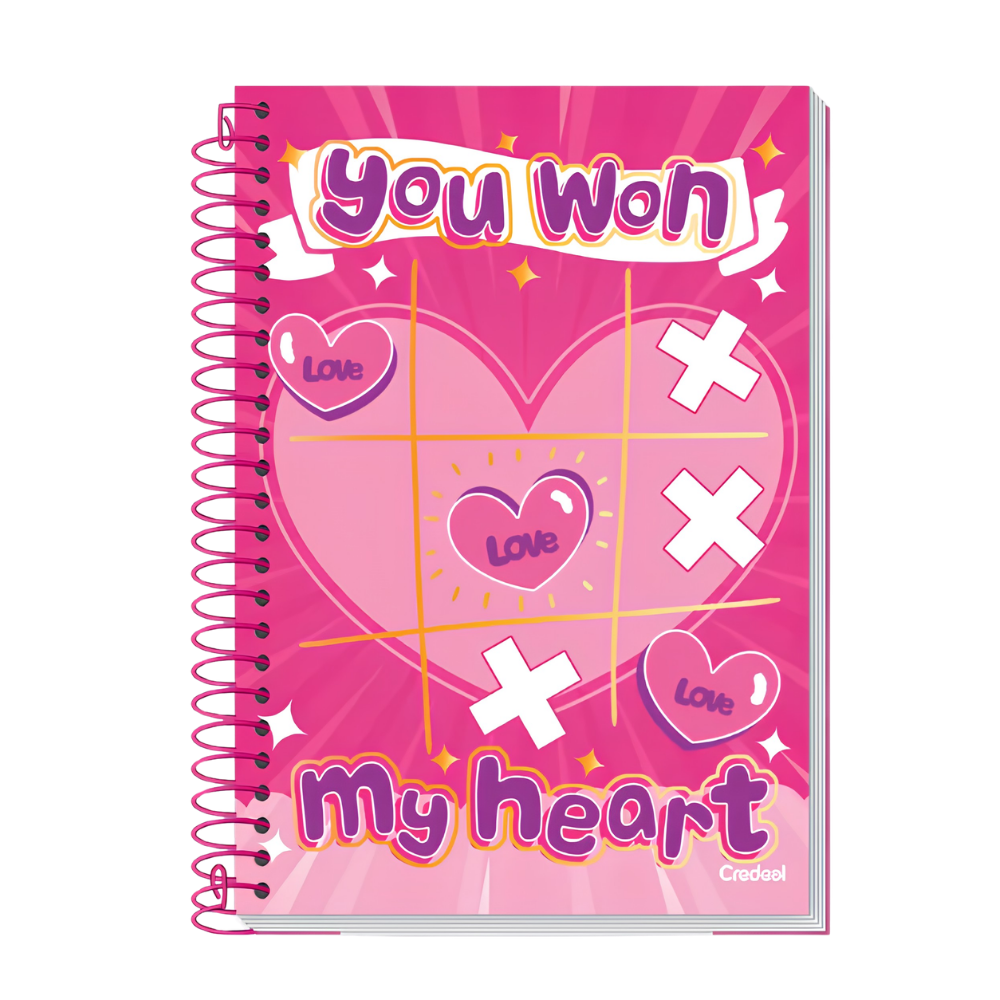 Caderno Universitário 10m 200fls Love (You Won My Heart) CREDEAL