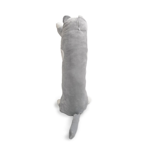 Almofada de Pelúcia Cachorro 70cm Dogão Hug Me Up (Cinza) POLIBRINQ