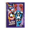 Caderno Universitário 1m 80fls Marvel Comics (Capitão América) FORONI