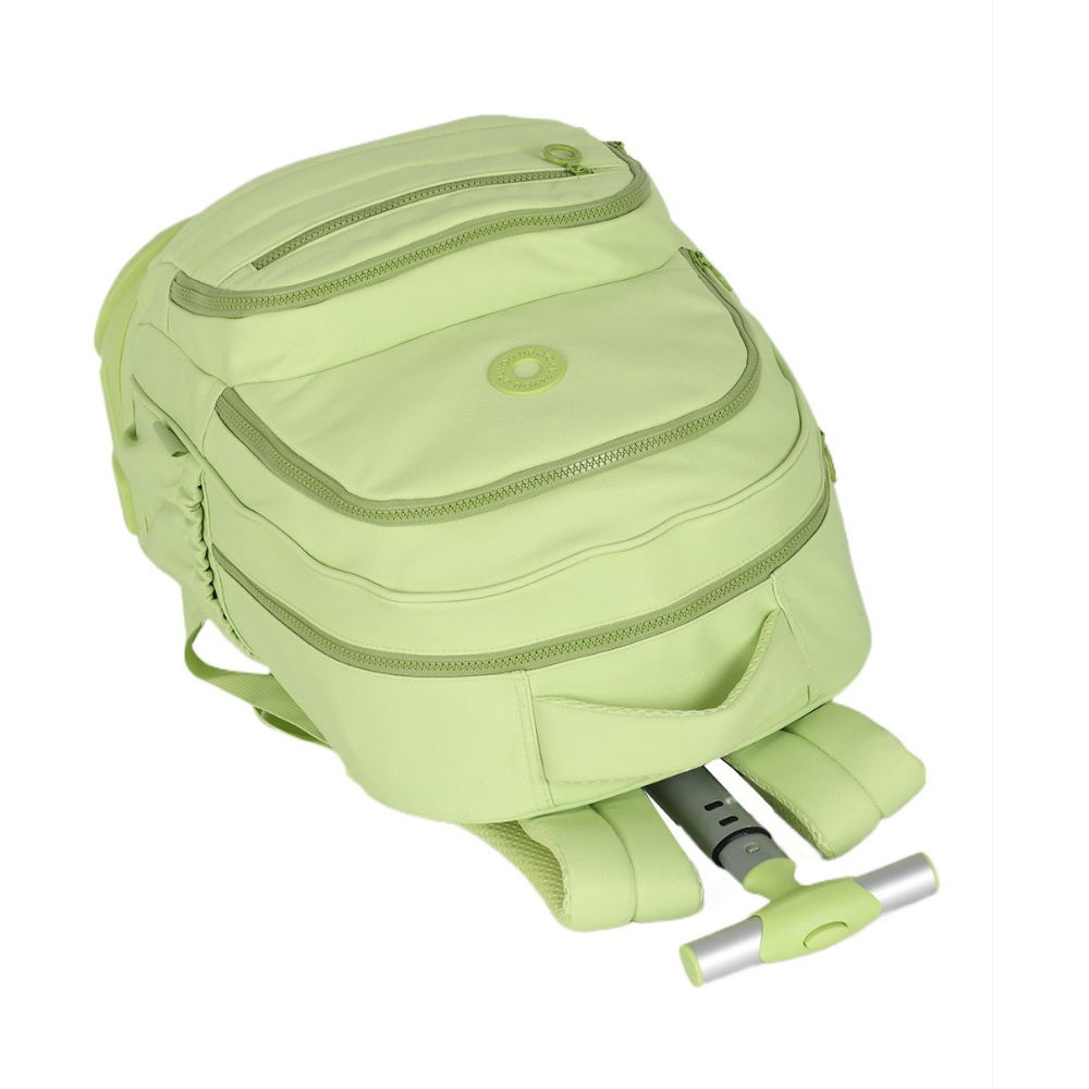 Mochila com Roda 360 Juvenil Verde UP4YOU LUXCEL