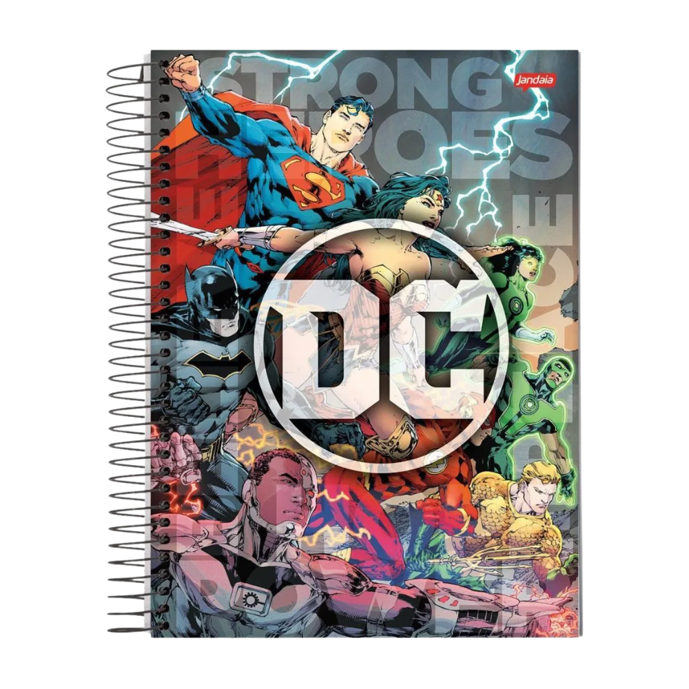 Caderno Universitário 1m 80fls DC Comics (Equipe) JANDAIA