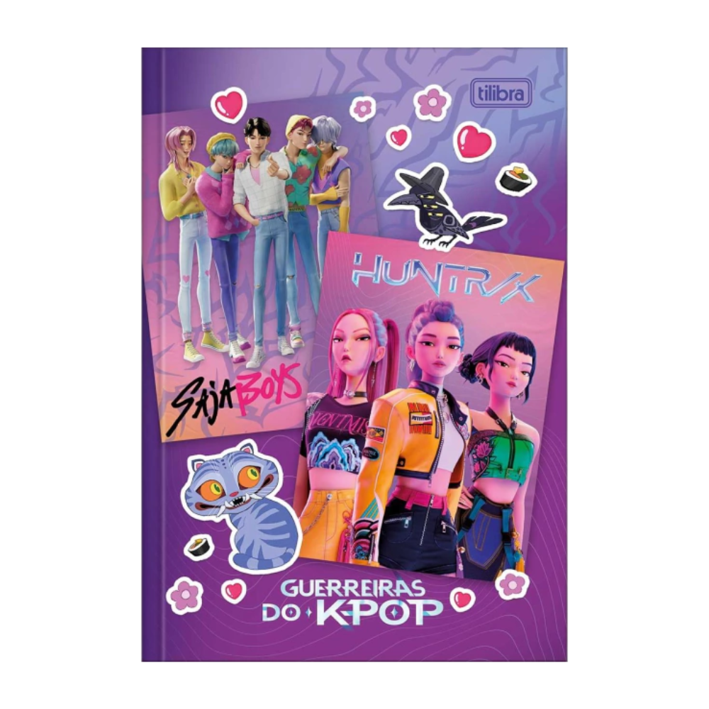 Caderno Brochurão Guerreiras do Kpop 80f (Huntrix) TILIBRA