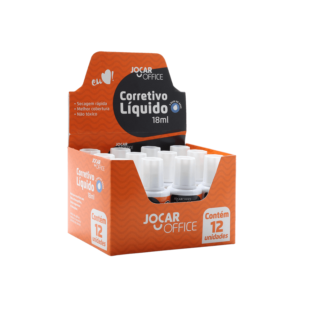 Corretivo Líquido a Base de Água 18ml JOCAR OFFICE