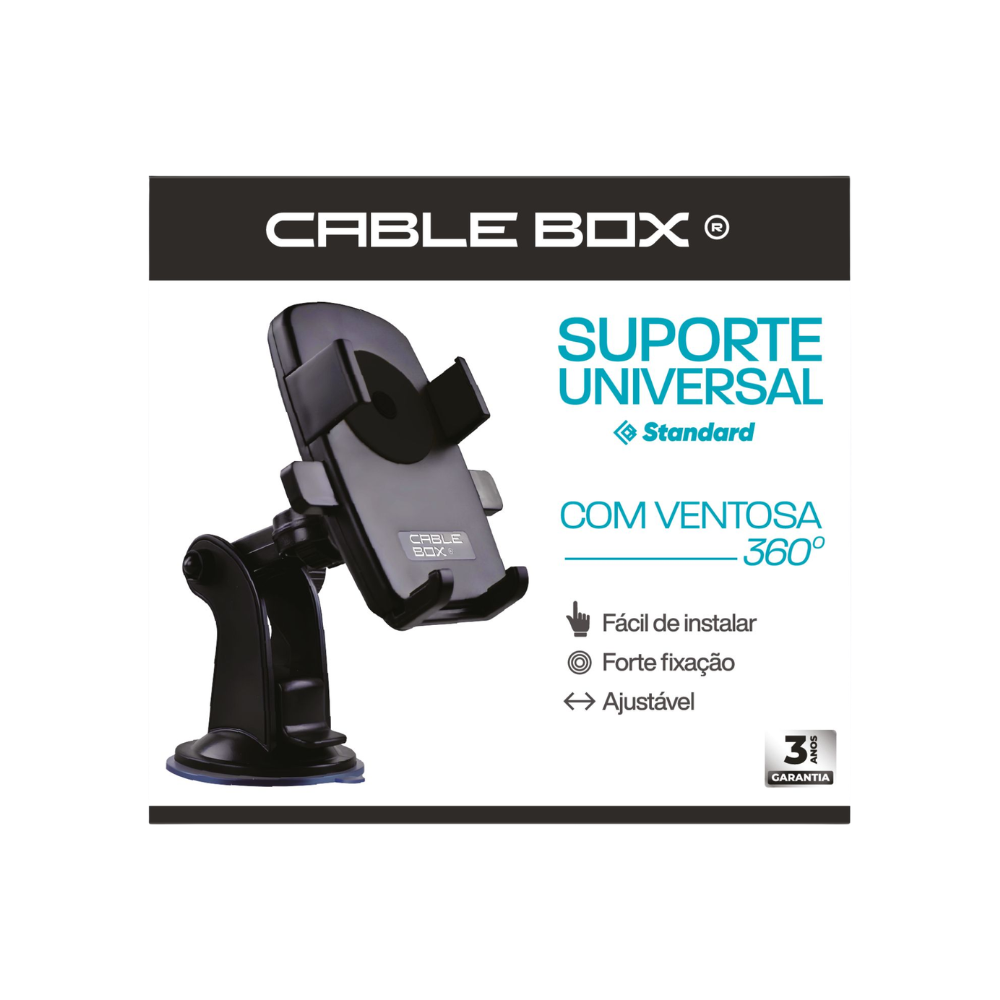 Suporte Universal com Ventosa 360º CABLE BOX