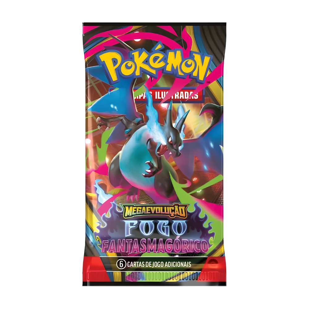 Blister Cartas de Pokemon Mega Evolução Fogo Fantasmagórico COPAG