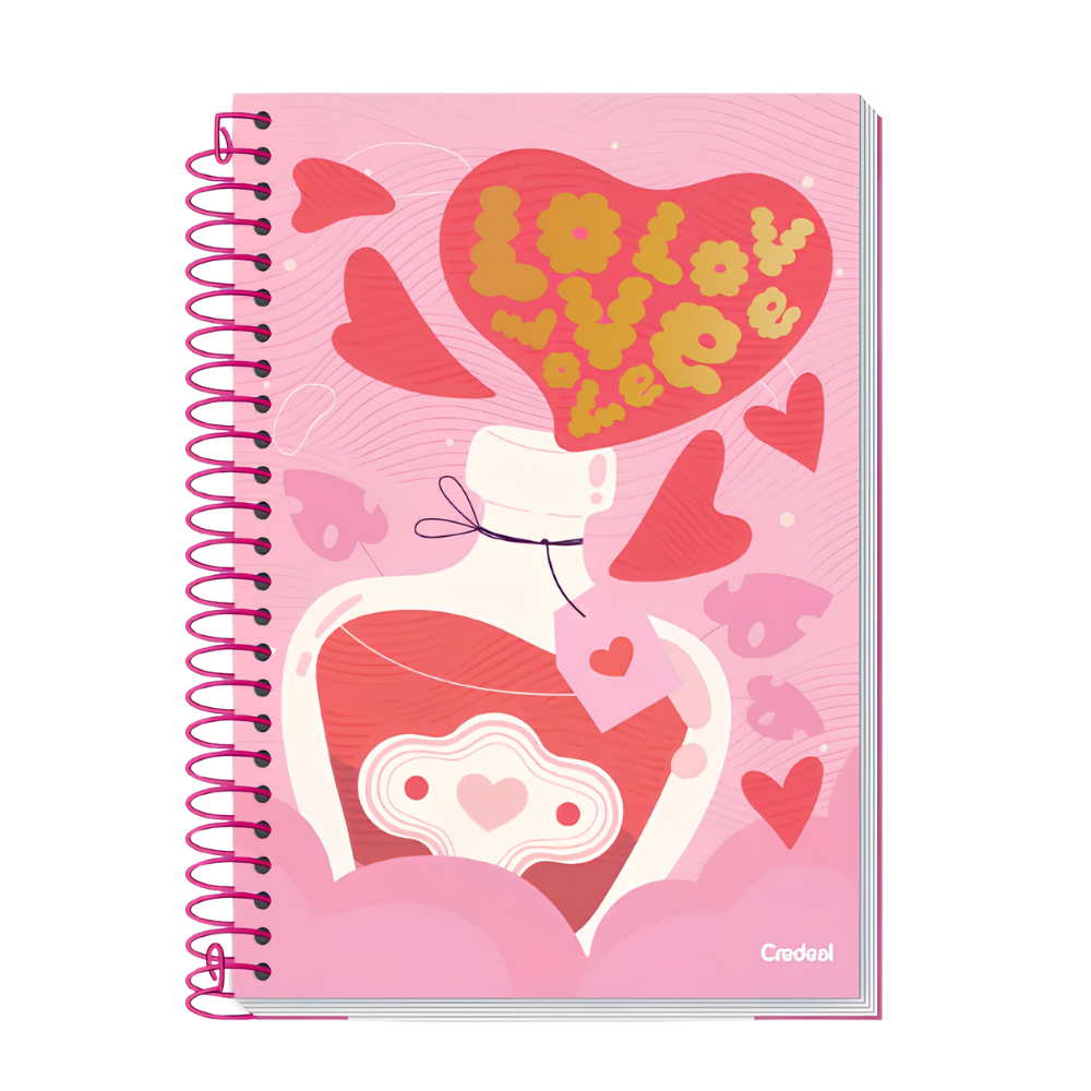 Caderno Universitário 10m 200fls Love (Love Potion) CREDEAL