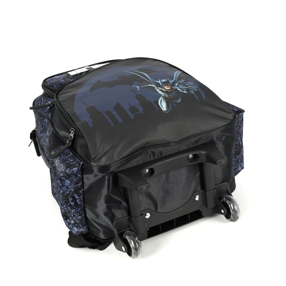 Mochila com Rodas e Alça DC Batman Preto LUXCEL