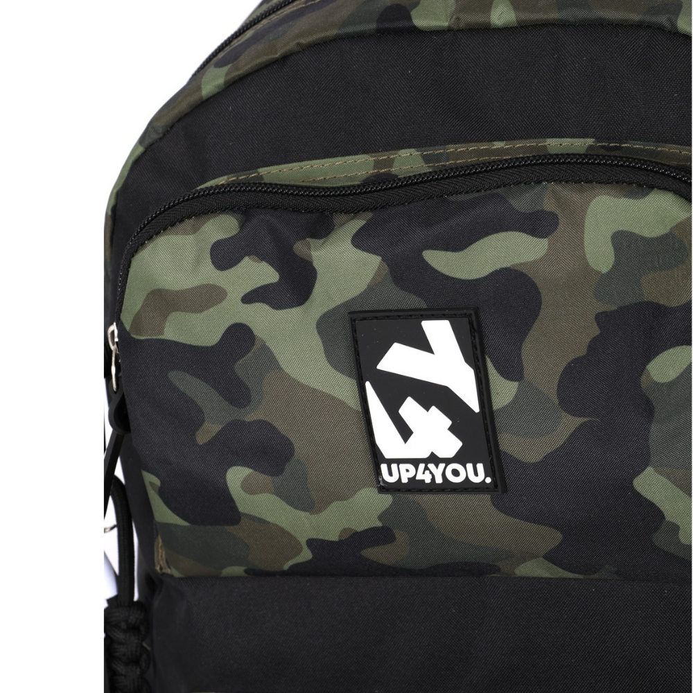 Mochila com Rodas Camuflagem Militar Verde  UP4YOU LUXCEL