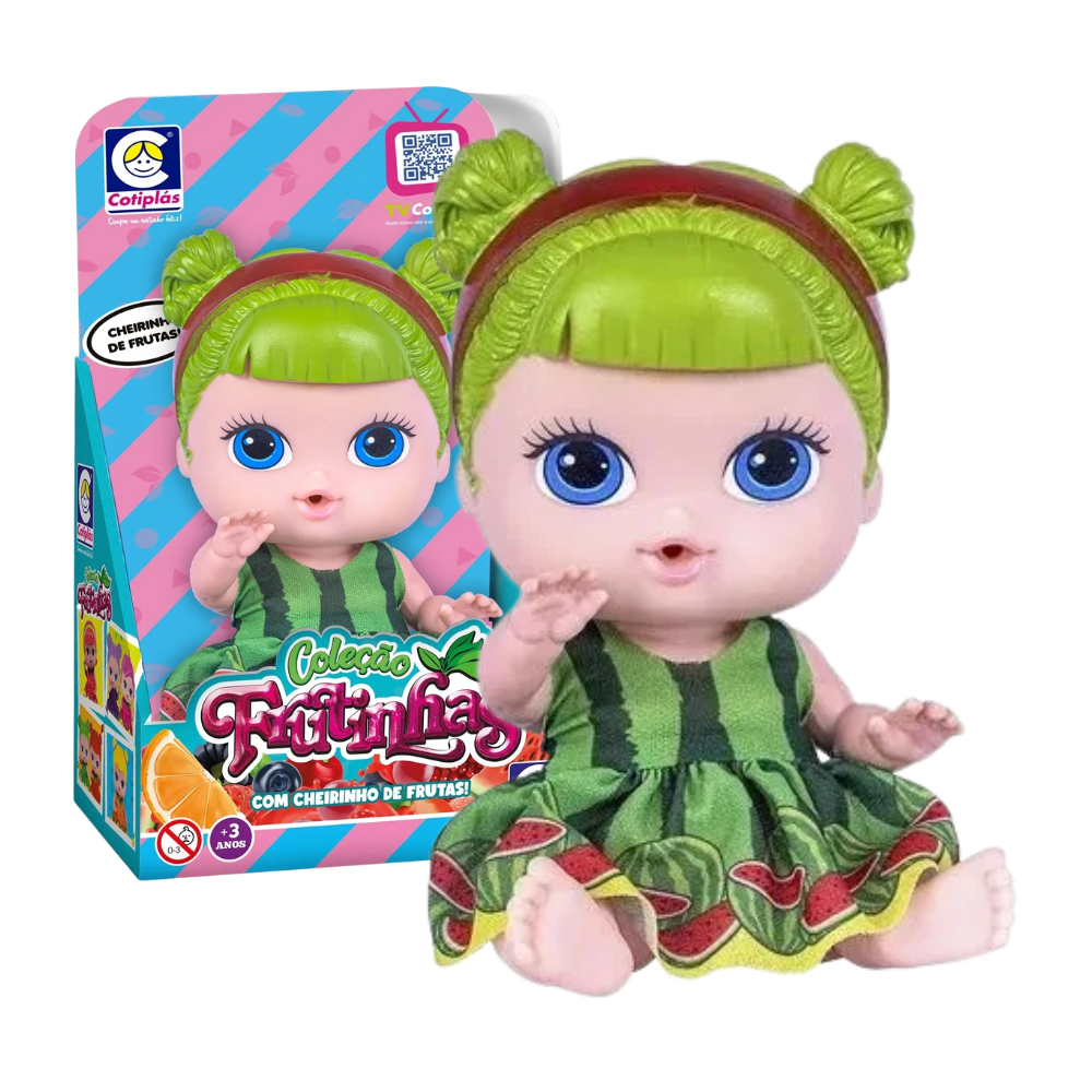 Boneca com Cheirinho de Melancia Frutinhas COTIPLÁS