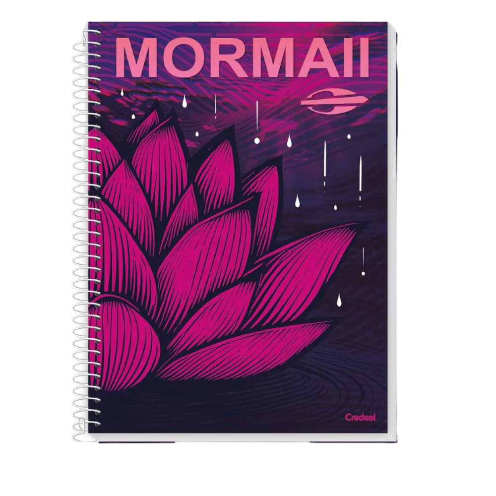 Caderno Universitário 10m 160fls Mormaii Feminino (Flower) CREDEAL