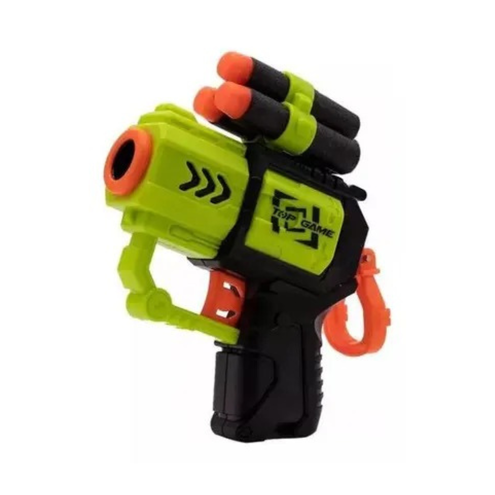 Kit 2 Lançadores de Dardos Top Game 12 Dardos Guns Master BRINKZANIA