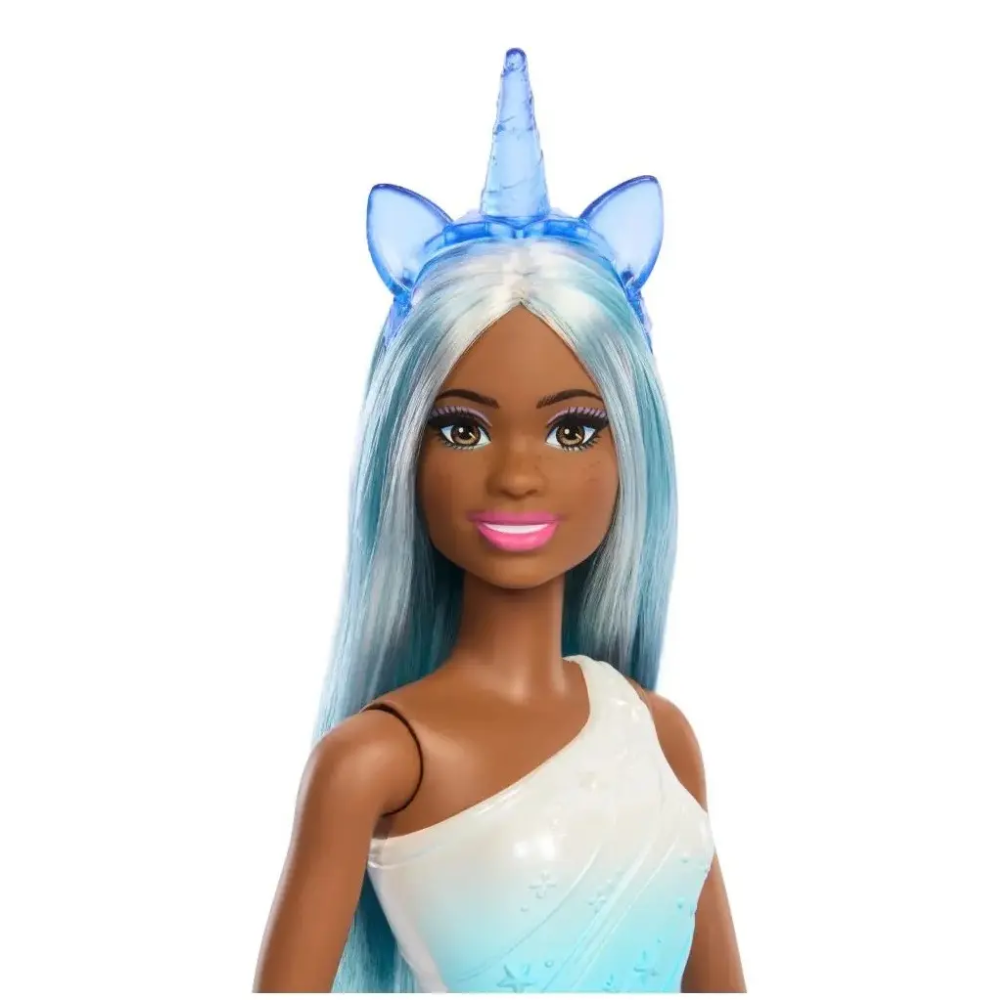 Boneca Barbie Unicórnio Saia de Sonho Azul MATTEL
