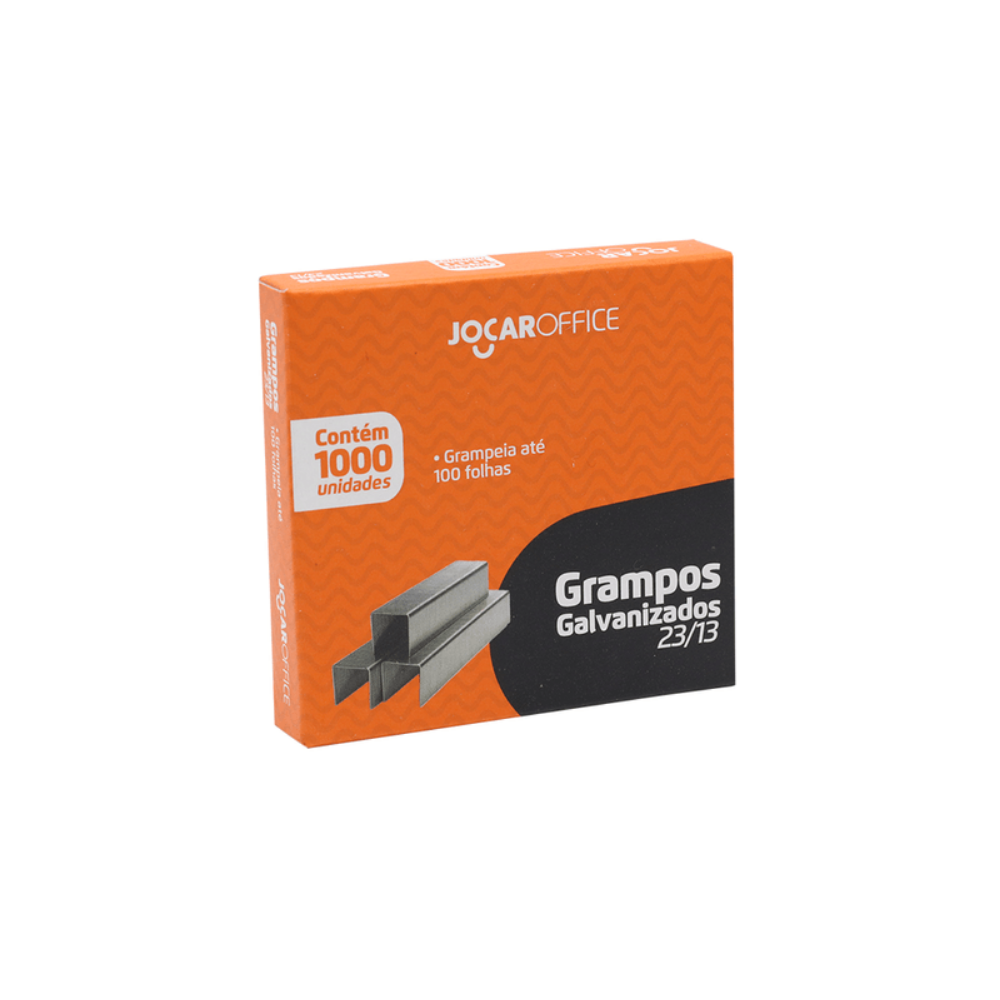 Grampo Galvanizado 23/13 1000un JOCAR OFFICE