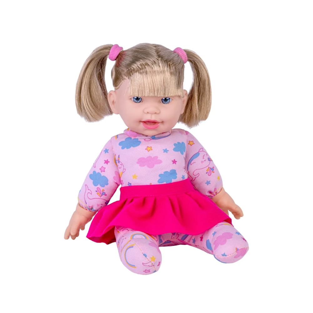 Boneca Fofurinha Baby Fofura com Cabelo COTIPLÁS