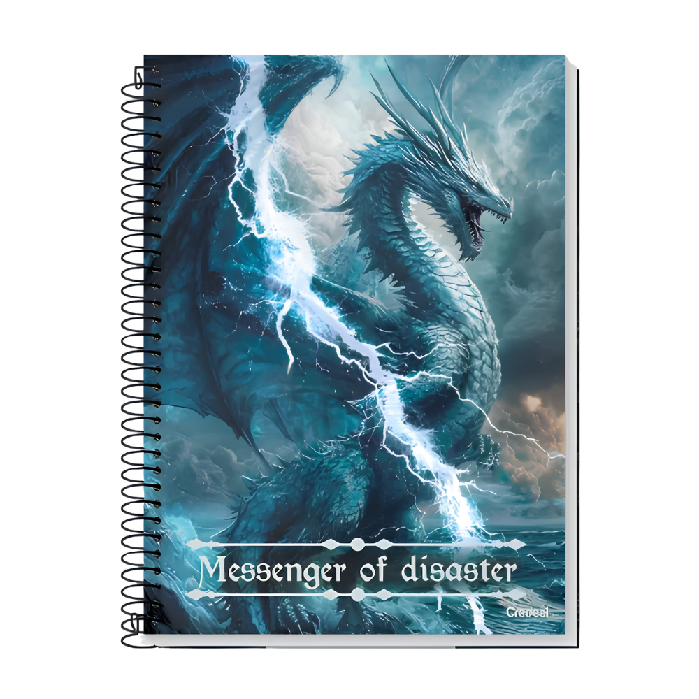 Caderno Universitário 10m 160fls Aventura com Dragões (Disaster) CREDEAL