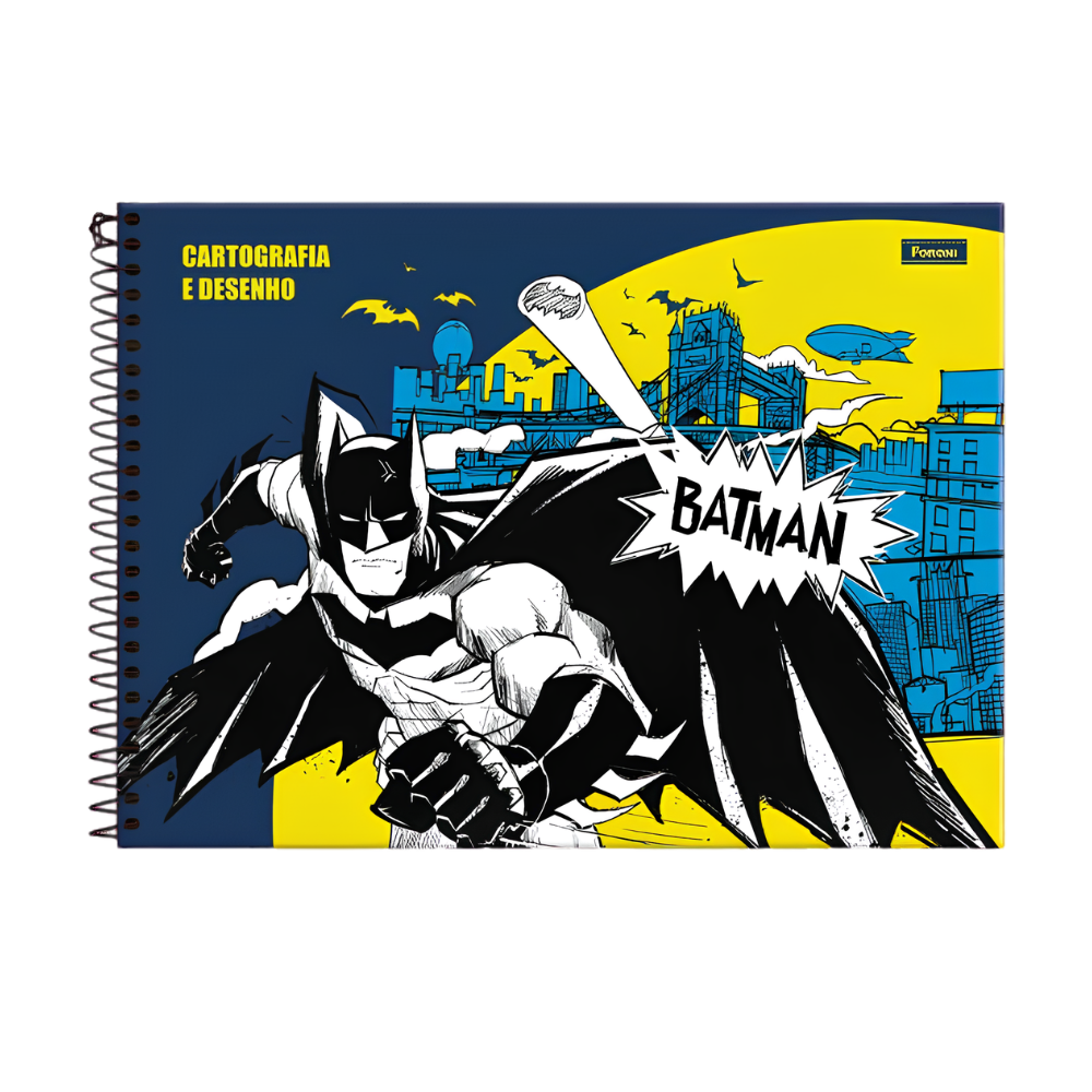 Caderno de Cartografia e Desenho DC Batman 80f (Batman) FORONI