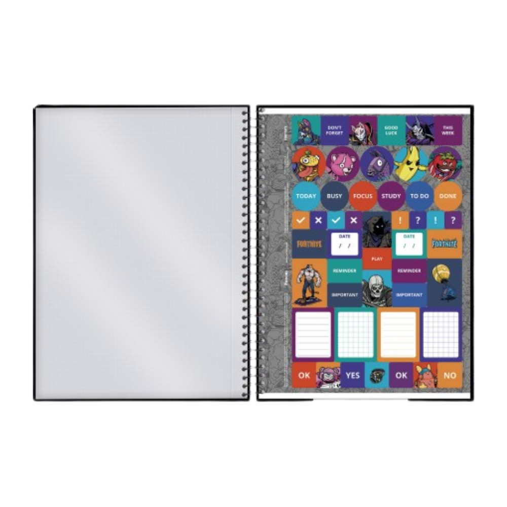 Caderno Universitário 1m 80fls Fortnite (Logo Embananado) FORONI