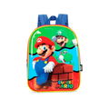 Mochila de Costas Infantil Super Mario Bros Vermelho LUXCEL