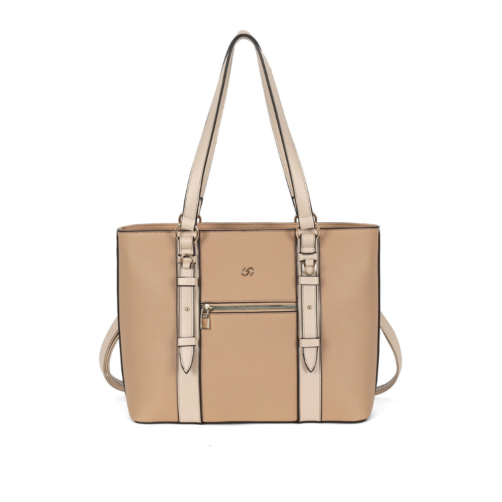 Bolsa Feminina de Ombro Bege GASH