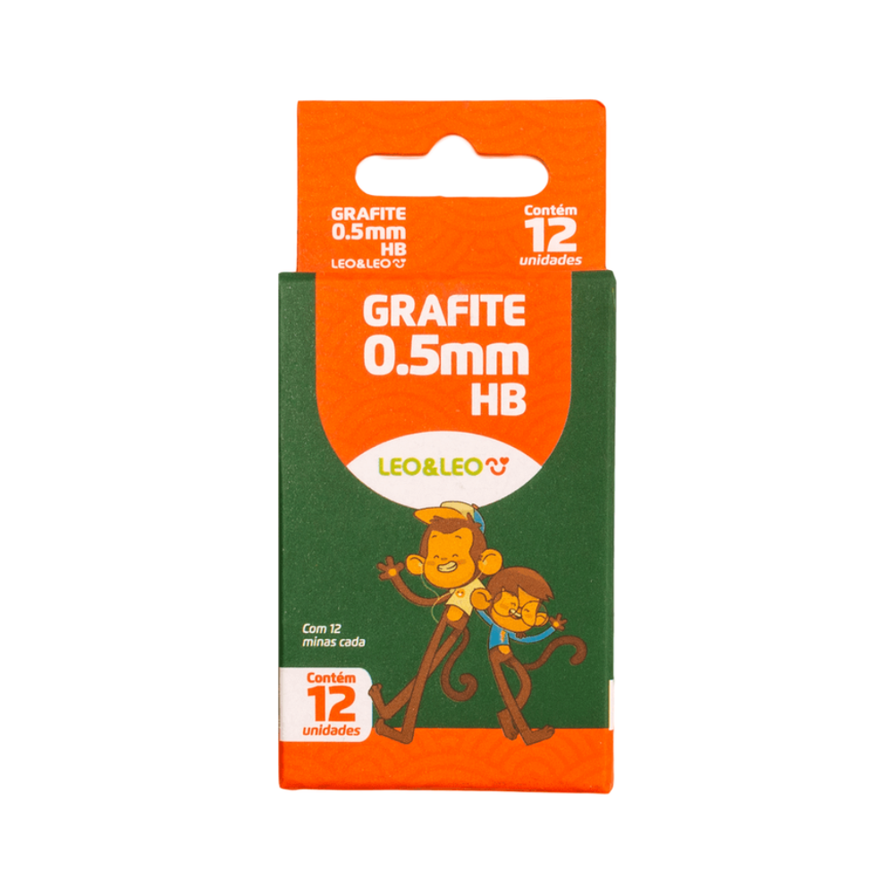 Grafite Refil 0.5mm HB 12 Minas LEO&LEO