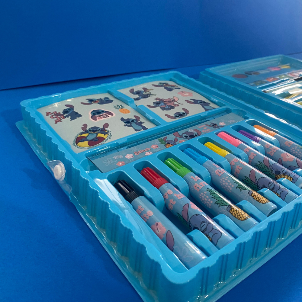 Maleta de Pintura Disney Stitch 60 Itens MOLIN