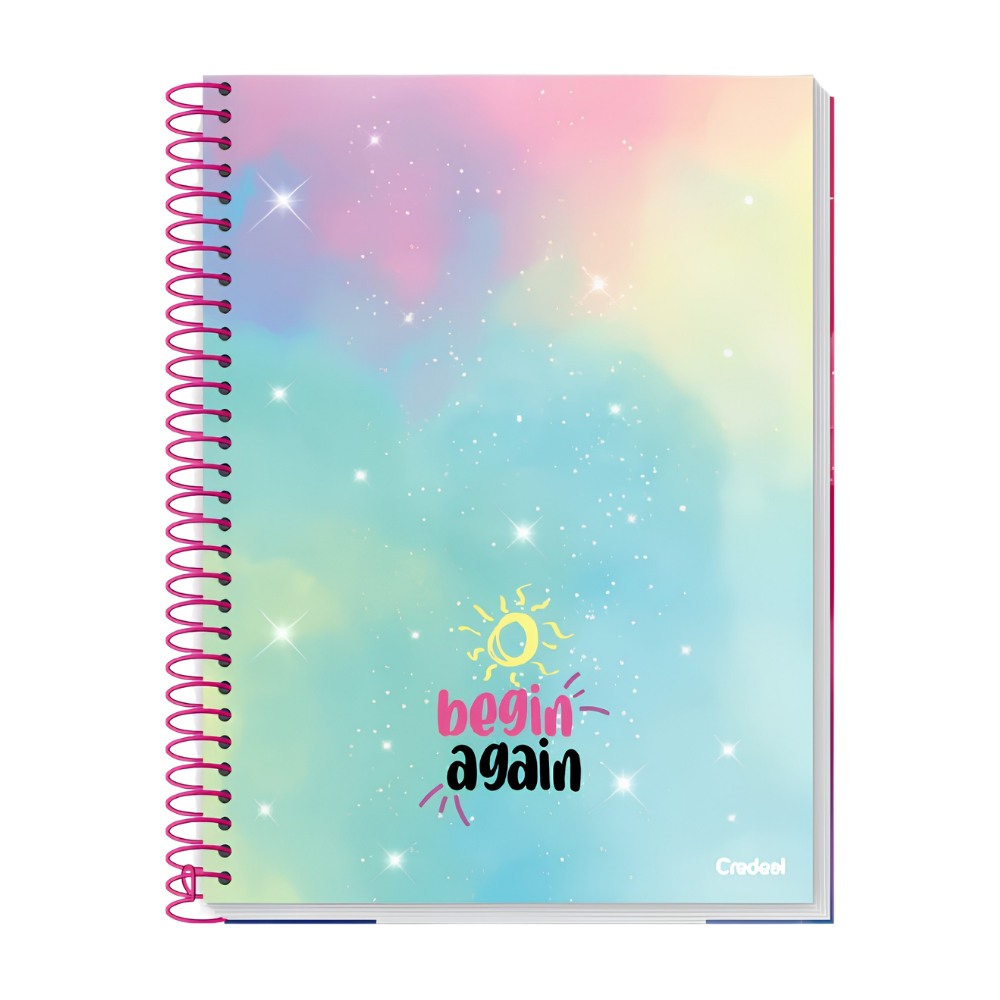 Caderno Universitário 10m 160fls Moments (Begin Again) CREDEAL