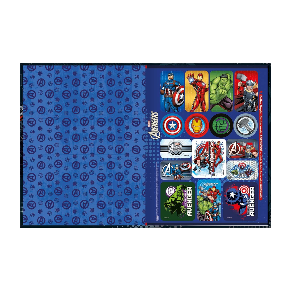 Caderno Brochurão Marvel Avengers 80f (Icons) TILIBRA