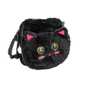 Bolsa Escolar Gatinho Preto de Pelúcia School Brinq POLIBRINQ